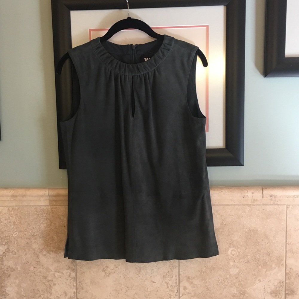 W by Worth  |  forest suede top